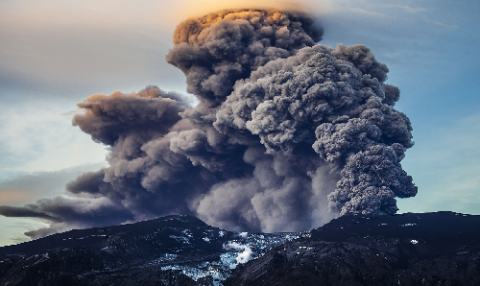 Volcanic gas