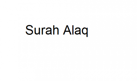 Surah Alaq