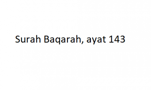 Surah baqara 143