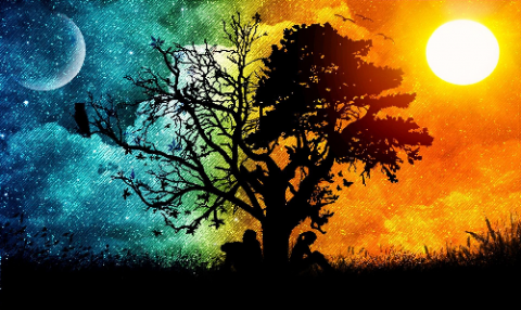 sun and moon